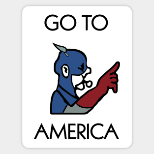 Go to America Sticker